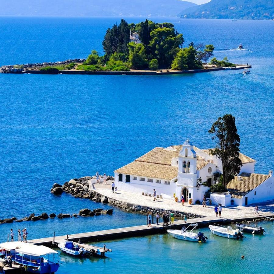 Spiros Corfu Apartment Kanali  Bagian luar foto
